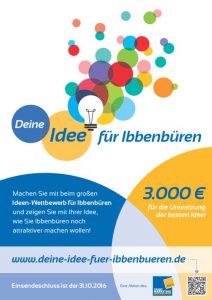 Wettbewerb-Plakat: "Deine Idee für Ibbenbüren"