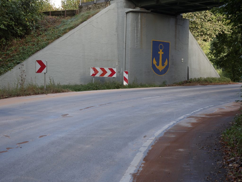 Brücke an der Glücksburger Straße, Fahrtrichtung Norden