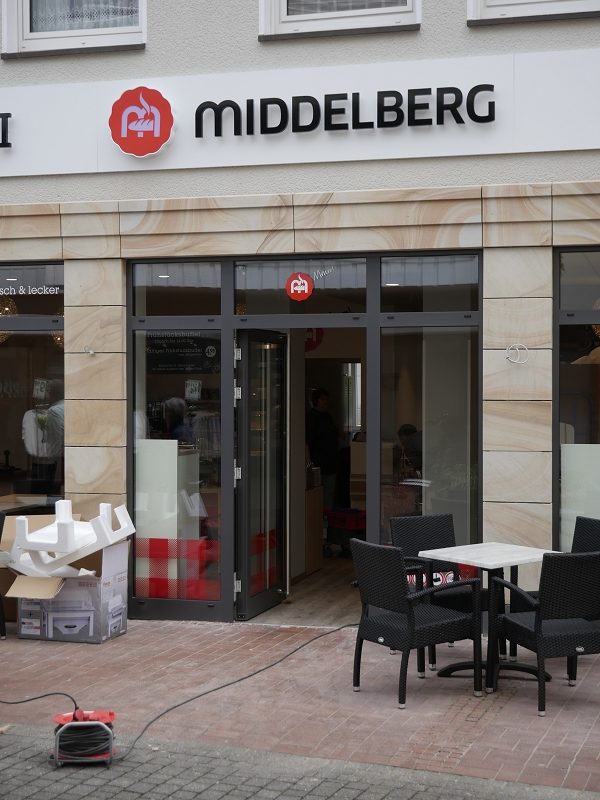 Ab dem 17.5.2017 in der Bahnhofstraße: Bäckerei und Café Middelberg